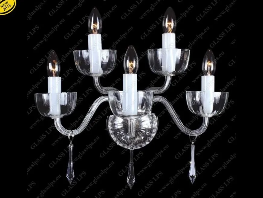 N21 901/05/3-H; Ni - Glass LPS - kinkiet kryształowy