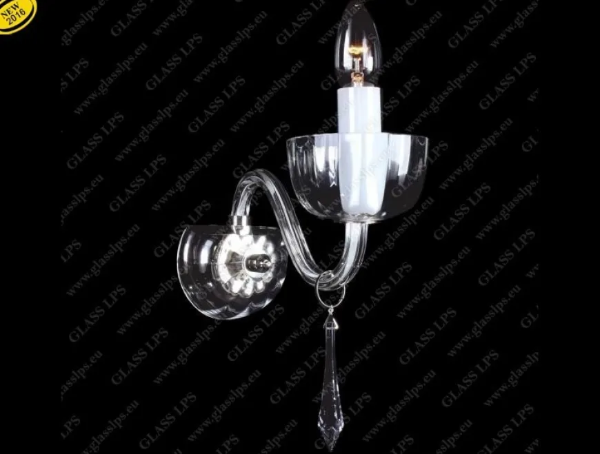 N21 901/01/3-H; Ni - Glass LPS - kinkiet kryształowy