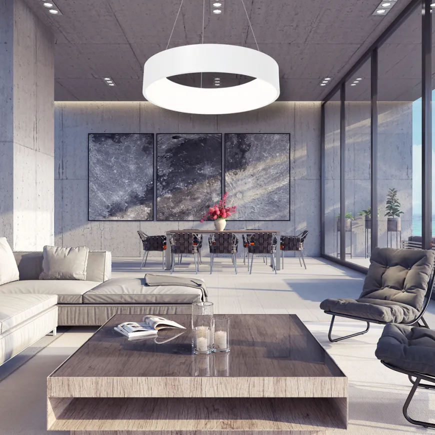 Ohio Led White - Milagro - lampa wisząca nowoczesna