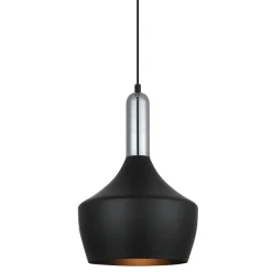 Ophelia Black-Chrome - Italux - lampa wisząca