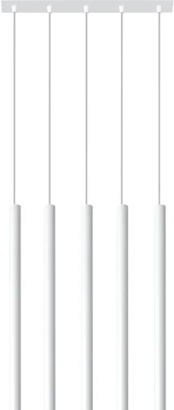 Pastelo 5 Biała - SOLLUX LIGHTING - lampa wisząca