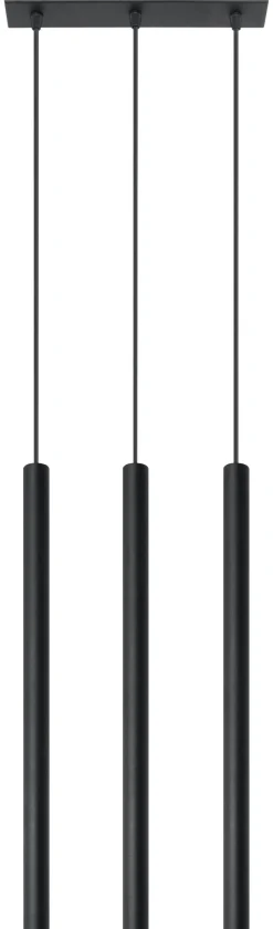 Pastelo 3 Czarna - SOLLUX LIGHTING - lampa wisząca