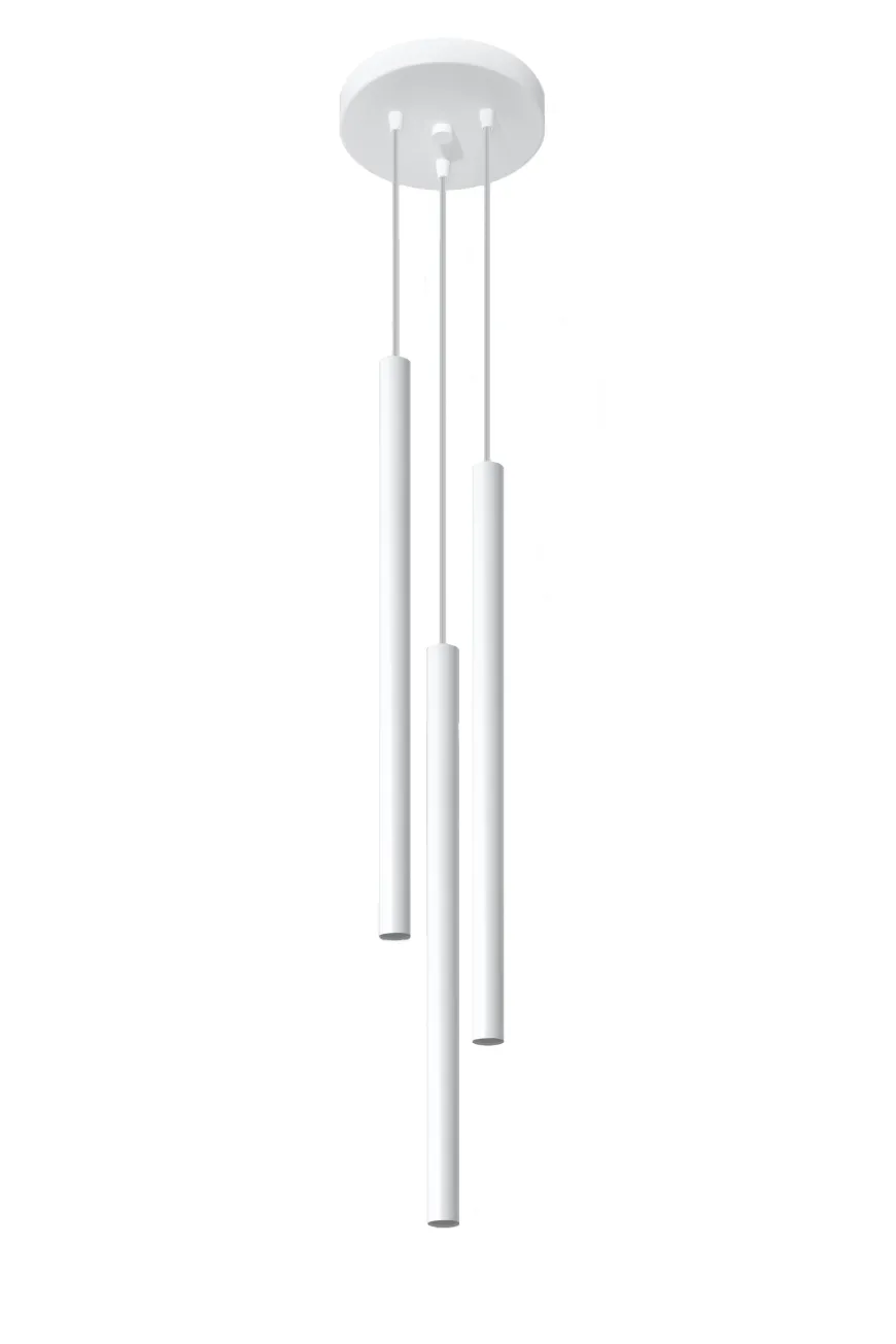 Pastelo 3P Biała - SOLLUX LIGHTING - lampa wisząca