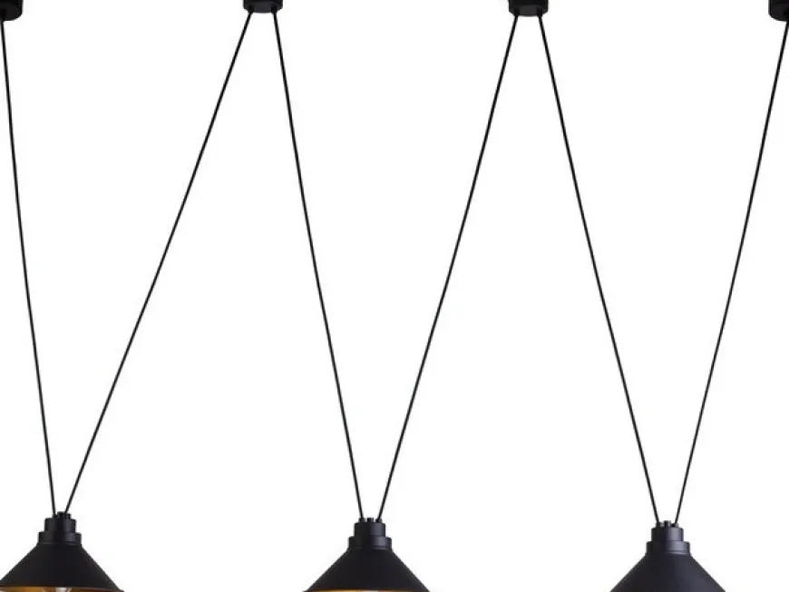 Perm Black-Gold III 9146 - Nowodvorski - lampa wisząca nowoczesna