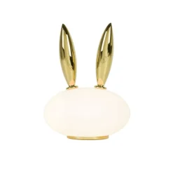 Pet Lights - Purr H27 biel, złoty - Moooi - lampa biurkowa