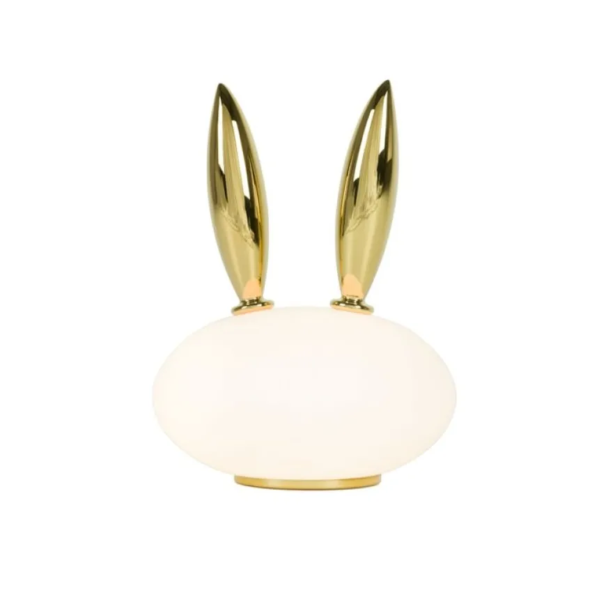 Pet Lights - Purr H27 biel, złoty - Moooi - lampa biurkowa