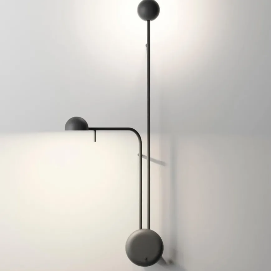 Pin H70 czarny L - Vibia - lampa ścienna