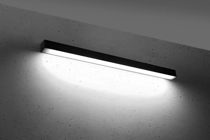 Pinne 95 Czarny 4000K - THORO - lampa ścienna