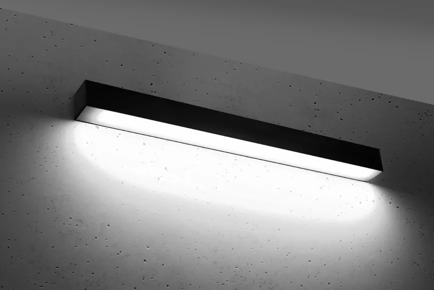 Pinne 65 Czarny 4000K - THORO - lampa ścienna