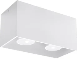 Plafon QUAD MAXI Biały - Sollux
