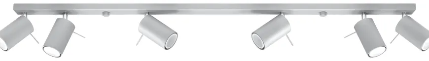 Plafon RING 6L Szary - Sollux