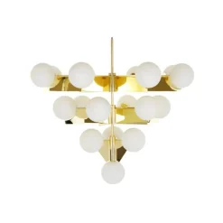 Plane Chandelier złoty - Tom Dixon - lampa wisząca