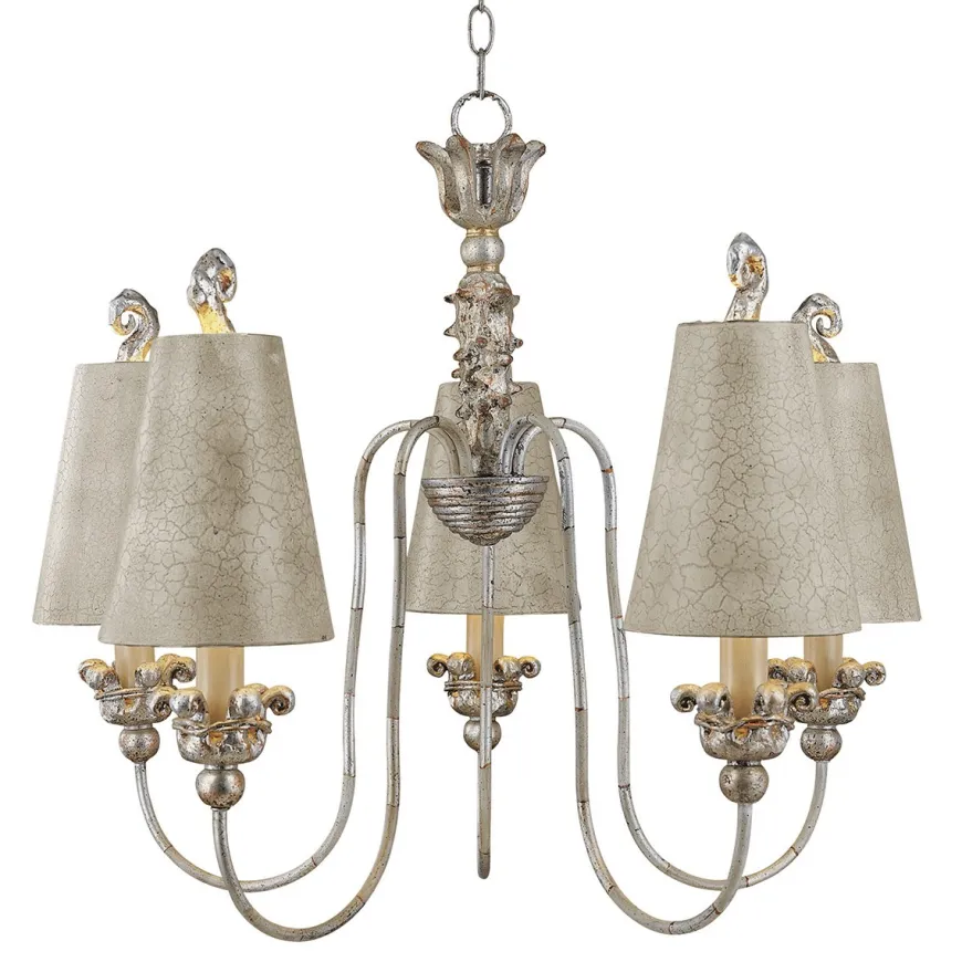 Remi Silver - Cream - Elstead Lighting - lampa wisząca klasyczna