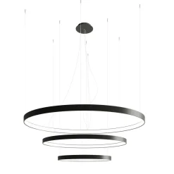 Rio 3 55/78/110 Czarny Led 3000K - THORO - lampa wisząca