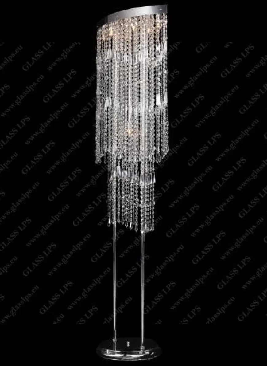 S47 010/07/3, 3-SK; F 2 coat, Ni - Glass LPS - lampa stojąca kryształowa