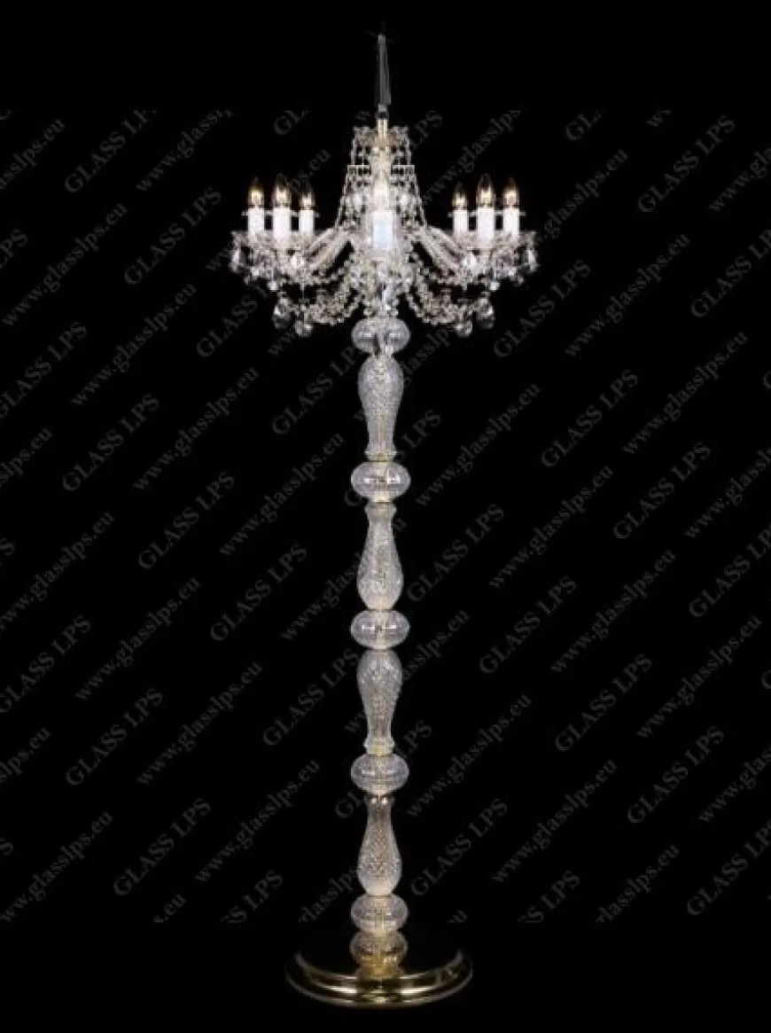 S41 009/08/1-A; lip. - Glass LPS - lampa stojąca kryształowa