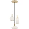 Sagunto 1489 - Argon - lampa wisząca 3 pł. na okrągłej podsufitce