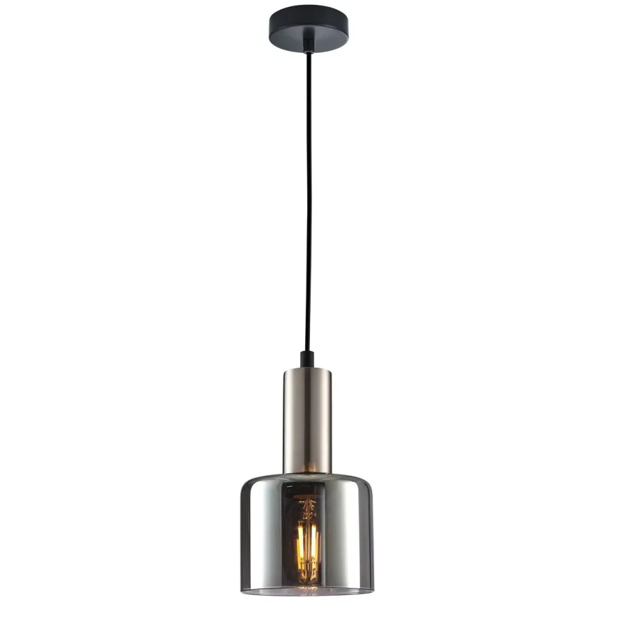 Santia I silver - Italux - lampa wisząca nowoczesna