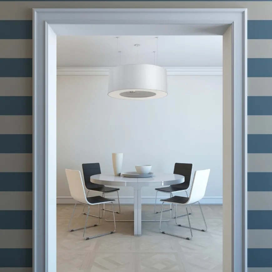 Saturno Slim 90 Biały - SOLLUX LIGHTING - lampa wisząca