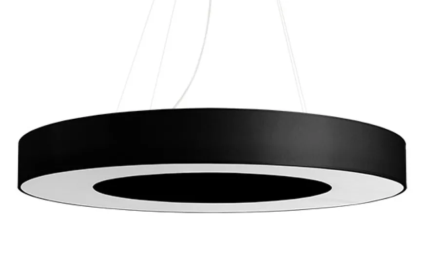 Saturno Slim 70 Czarny - SOLLUX LIGHTING - lampa wisząca