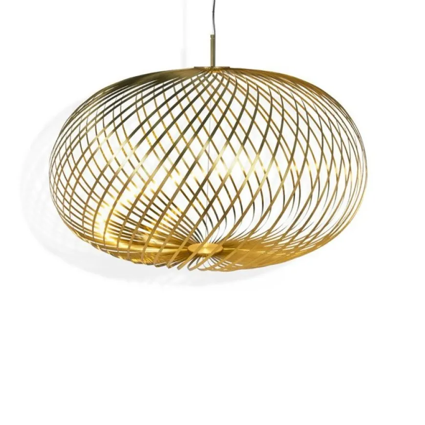 Spring Large Ø95-112 mosiądz - Tom Dixon - lampa wisząca