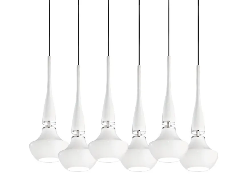 Tasos 6 white - Azzardo - lampa wisząca