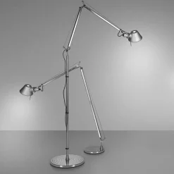 Tolomeo Floor H112-226 aluminium - Artemide - lampa biurkowa