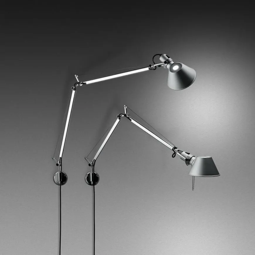 Tolomeo Mini H57 aluminium - Artemide - lampa ścienna