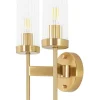 Torch Twin Złota - Moosee - lampa ścienna