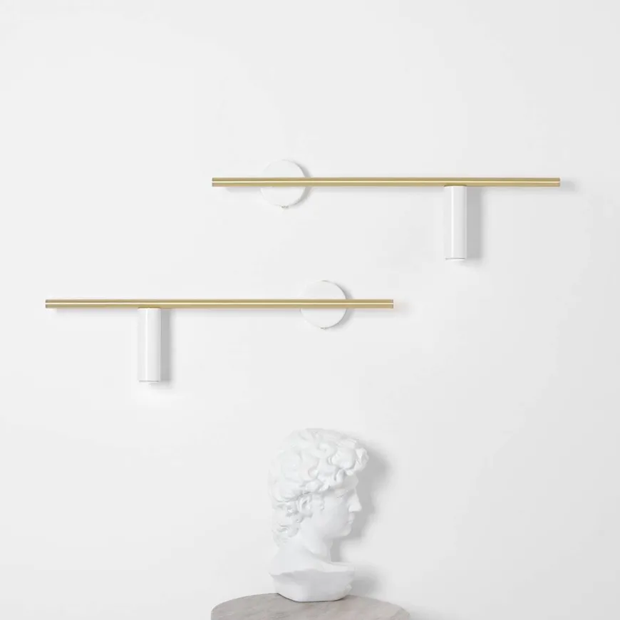 Trevo 1 White Brass - Artera - kinkiet prawy