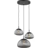 Trini 1493 - Argon - lampa wisząca 3 pł. na okrągłej podsufitce
