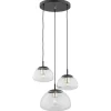 Trini 1492 - Argon - lampa wisząca 3 pł. na okrągłej podsufitce