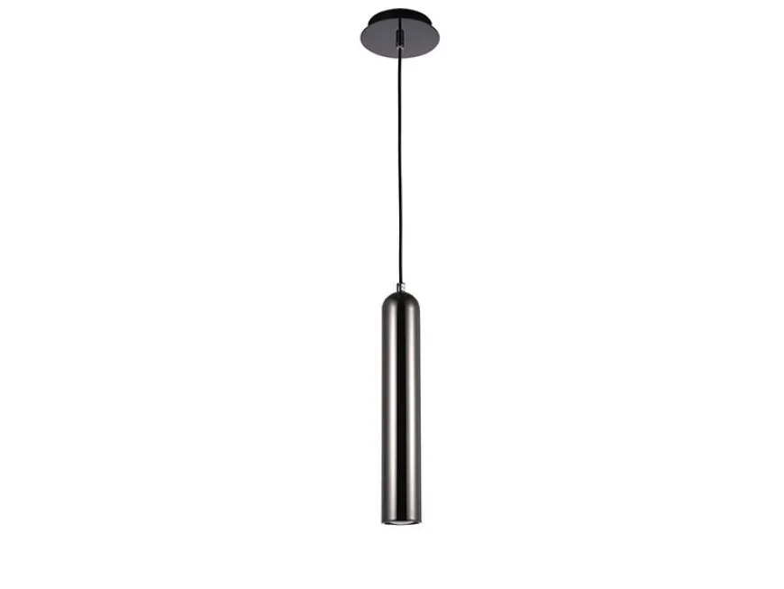 TUBO 1 Black/Chrome - Azzardo - lampa wisząca