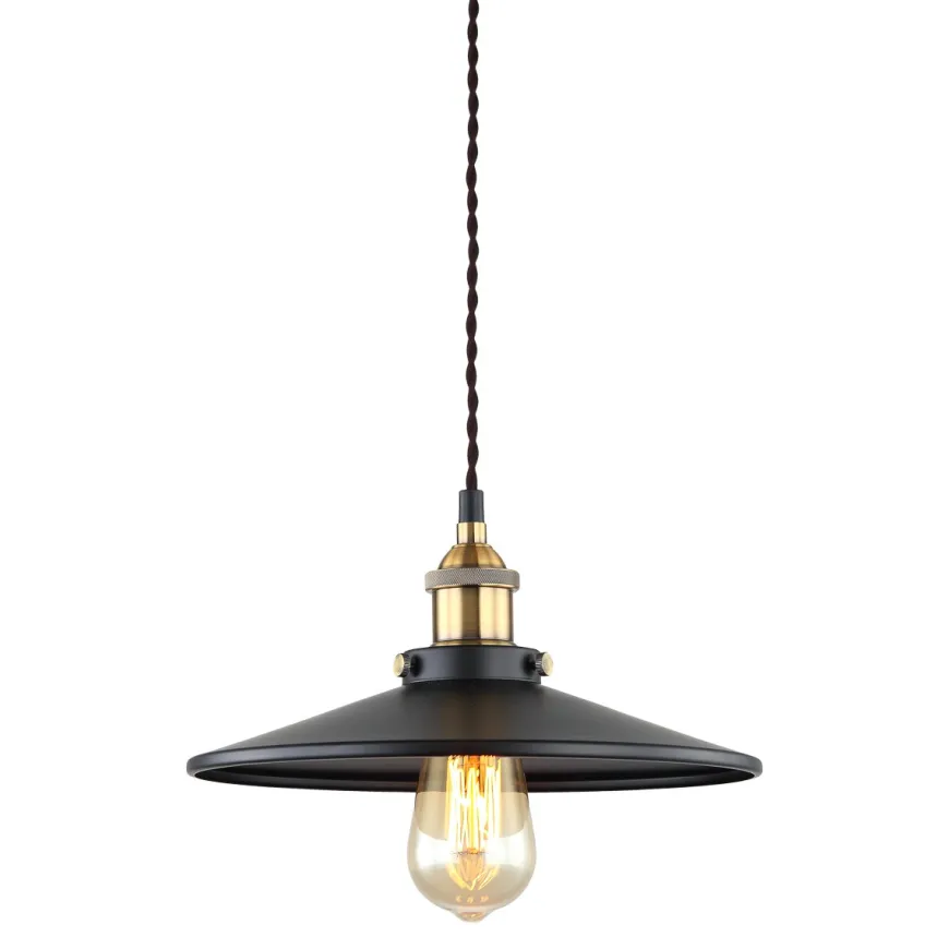 Verda Black-Gold M - Italux - lampa wisząca