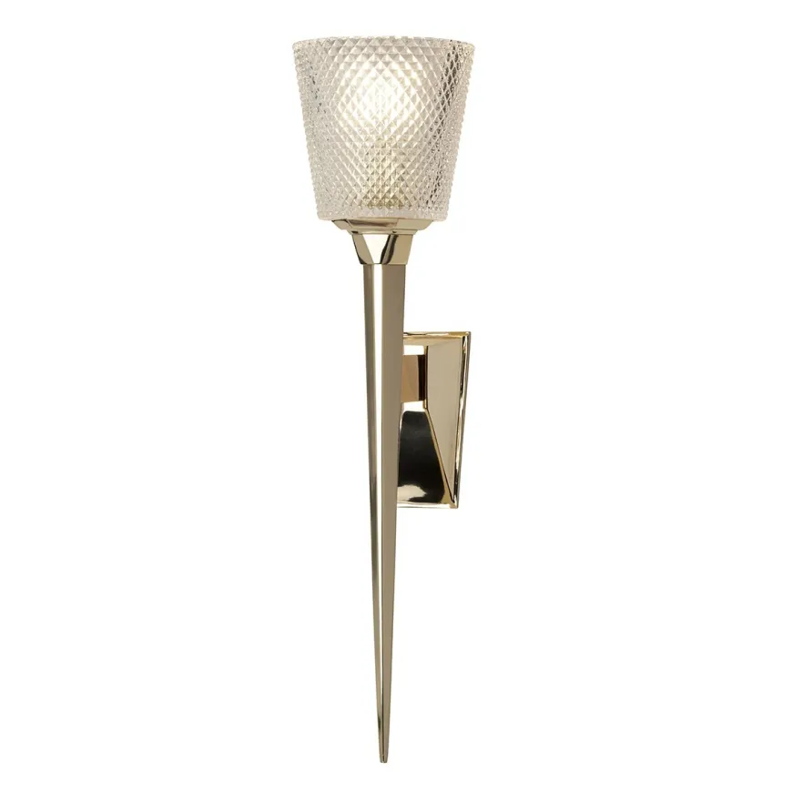 Verity Led Polished Gold - Elstead Lighting - kinkiet łazienkowy