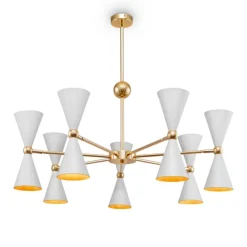Vesper - Maytoni - lampa 9-ramienna biała