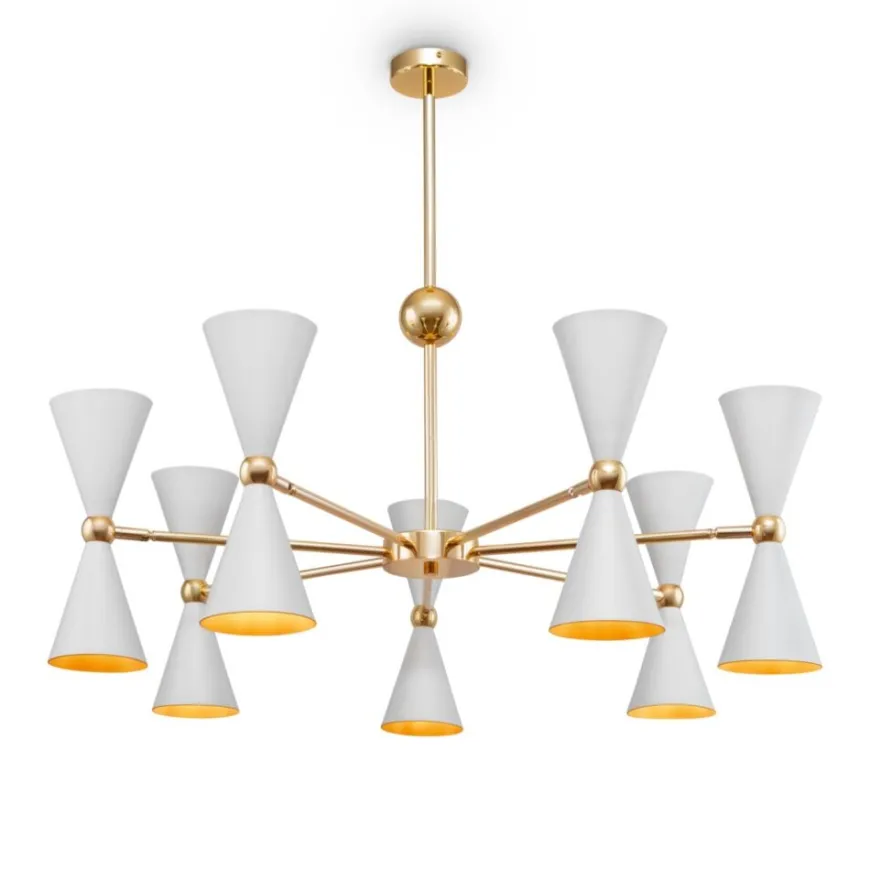 Vesper - Maytoni - lampa 9-ramienna biała