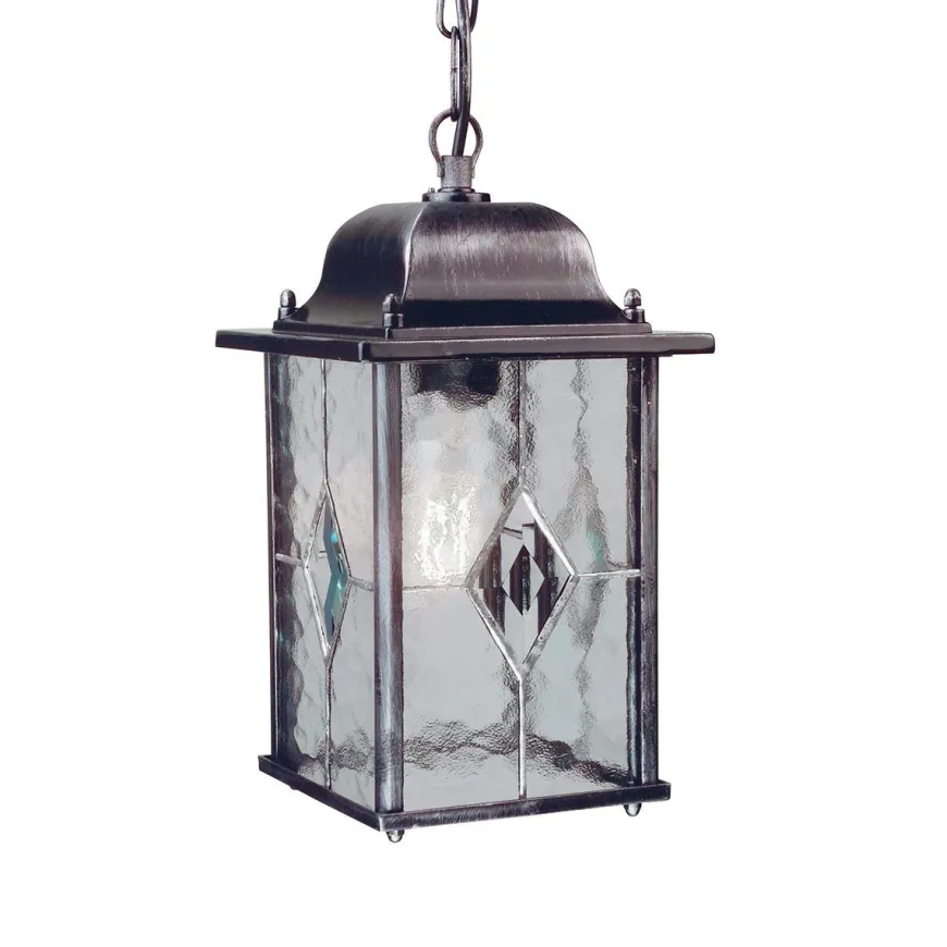 Wexford Black Silver - Elstead Lighting - lampa wisząca ogrodowa