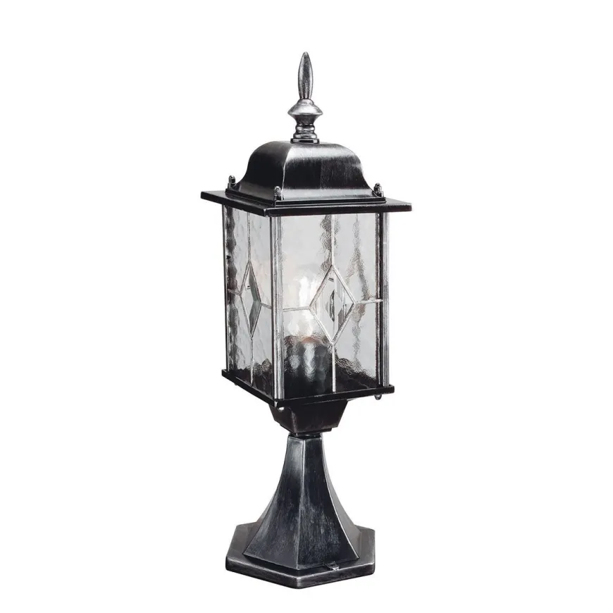 Wexford Black Silver - Elstead Lighting - lampa stojąca niska