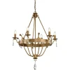 Windsor Gold Patina - Elstead Lighting - lampa 6-płomienna