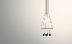 Wireflow 0308 czarny - Vibia - lampa wisząca