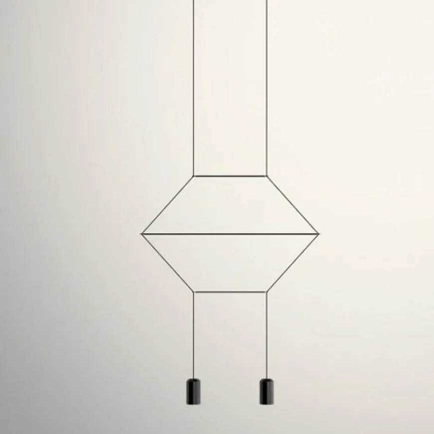 Wireflow Lineal 0320 czarny - Vibia - lampa wisząca