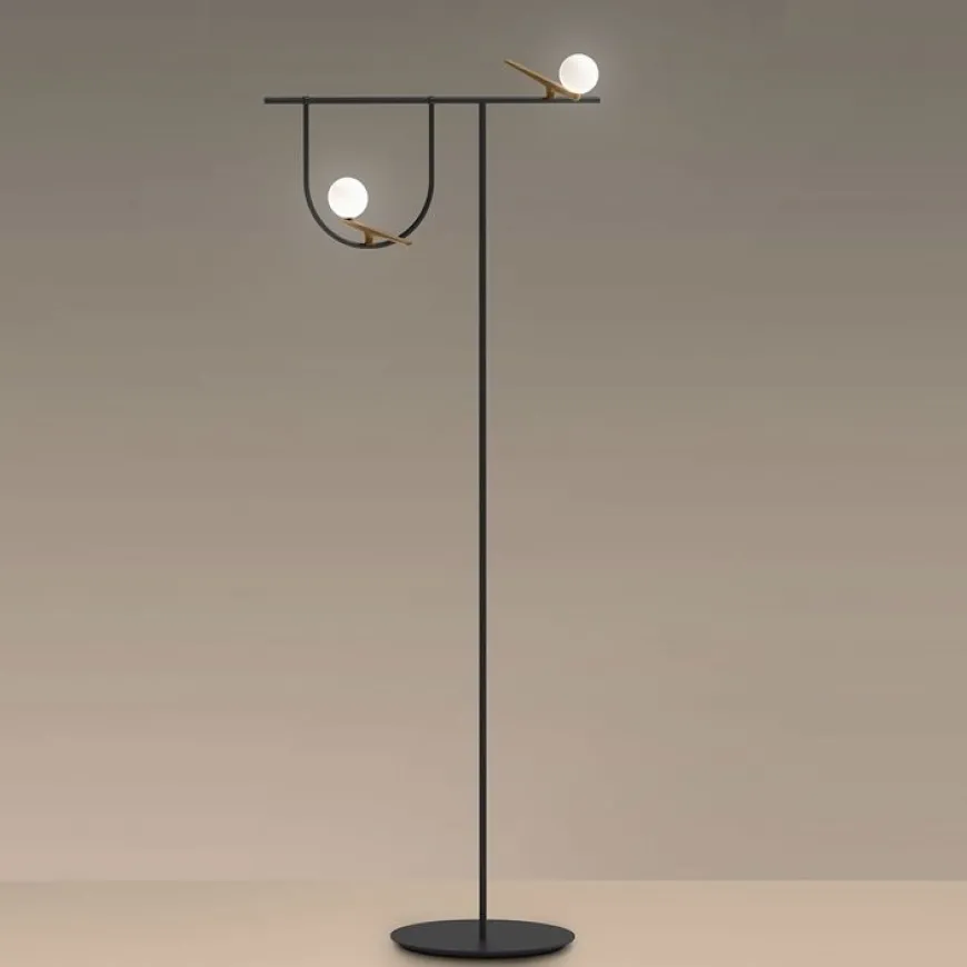 Yanzi H178 złoty, czarny - Artemide - lampa stojąca