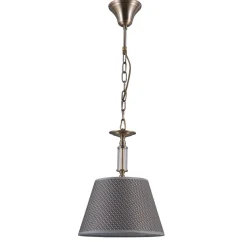 Zanobi Antique Bronze - Italux - lampa wisząca pojedyncza