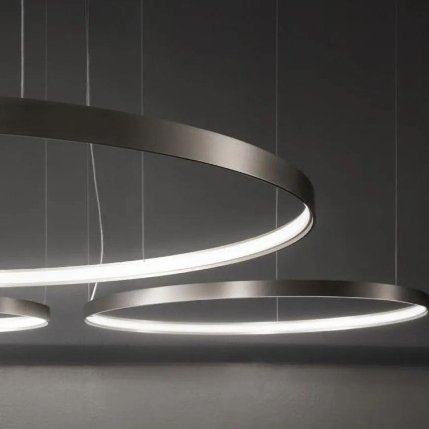 Zero Round Ø74 złoty - Panzeri - lampa wisząca